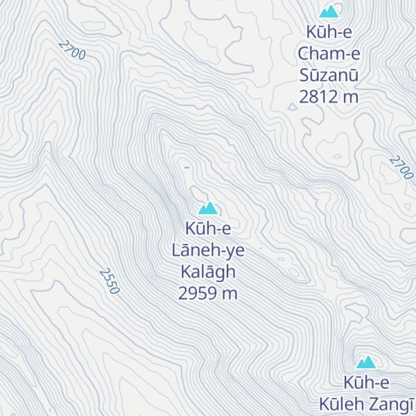 Map of Kūh-e Lāneh-ye Kalāgh