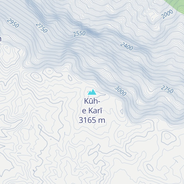 Map of Kūh-e Karī