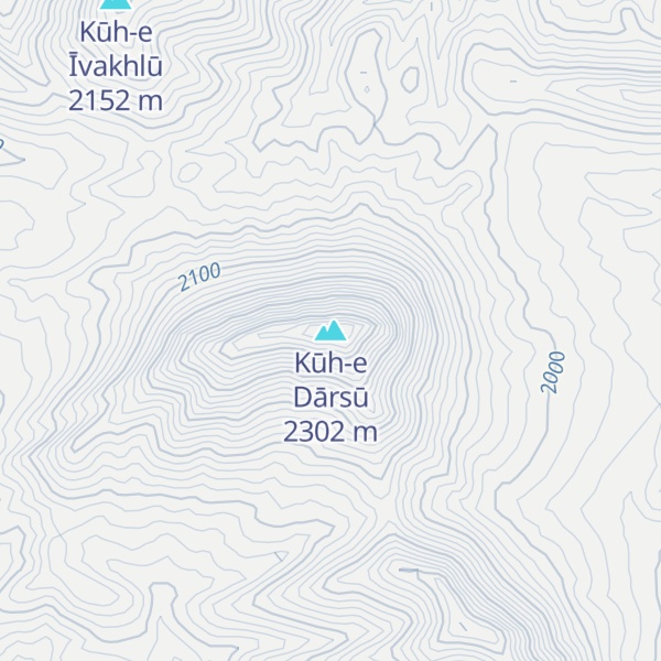 Map of Kūh-e Dārsū