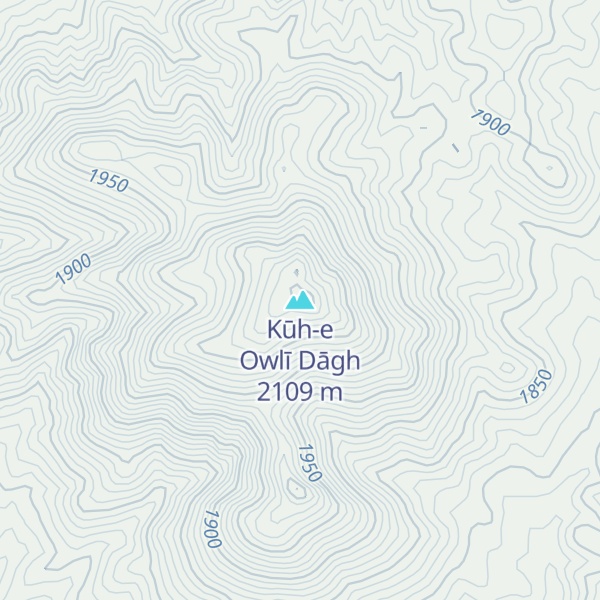 Map of Kūh-e Owlī Dāgh