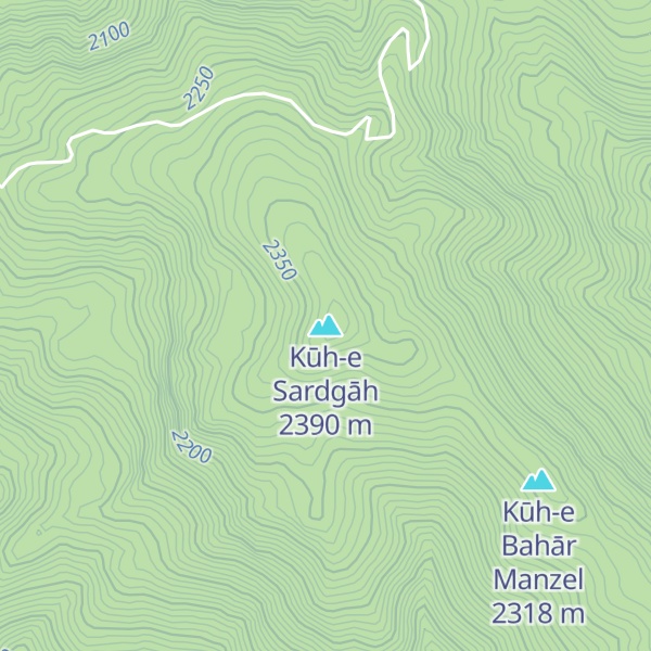 Map of Kūh-e Sardgāh