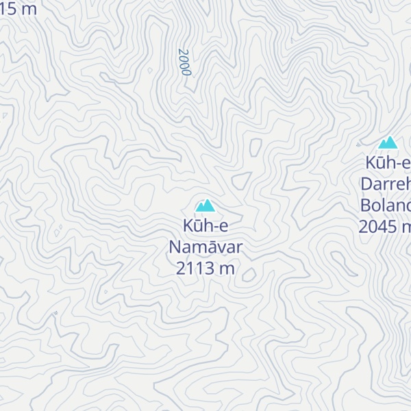Map of Kūh-e Namāvar