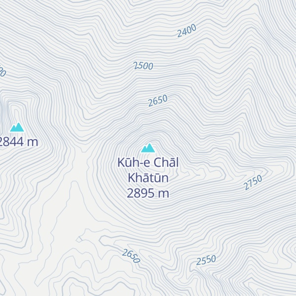 Map of Kūh-e Chāl Khātūn