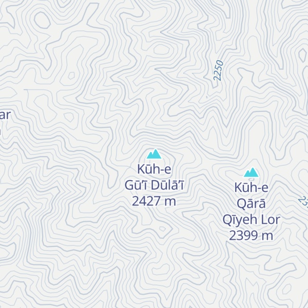 Map of Kūh-e Gū’ī Dūlā’ī