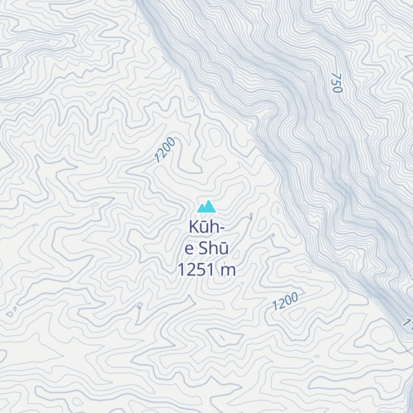 Map of Kūh-e Shū