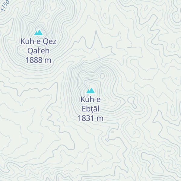 Map of Kūh-e Ebţāl