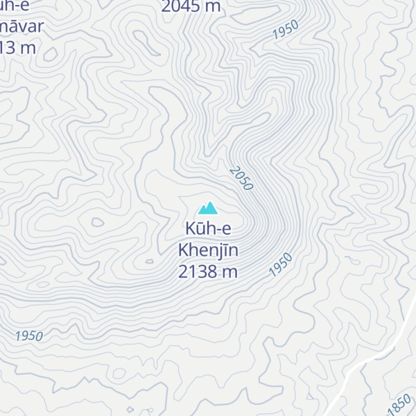 Map of Kūh-e Khenjīn