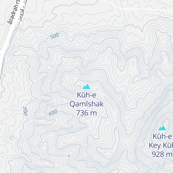Map of Kūh-e Qamīshak
