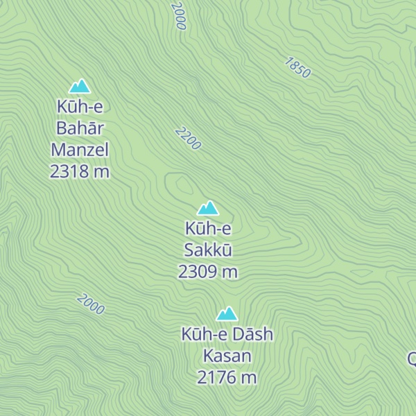 Map of Kūh-e Sakkū