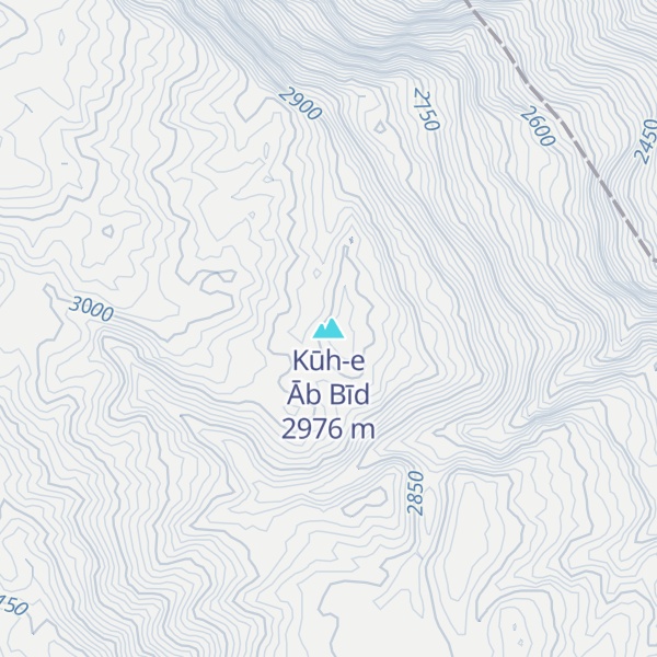 Map of Kūh-e Āb Bīd