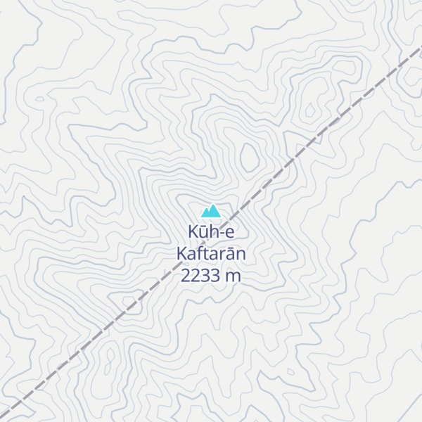 Map of Kūh-e Kaftarān