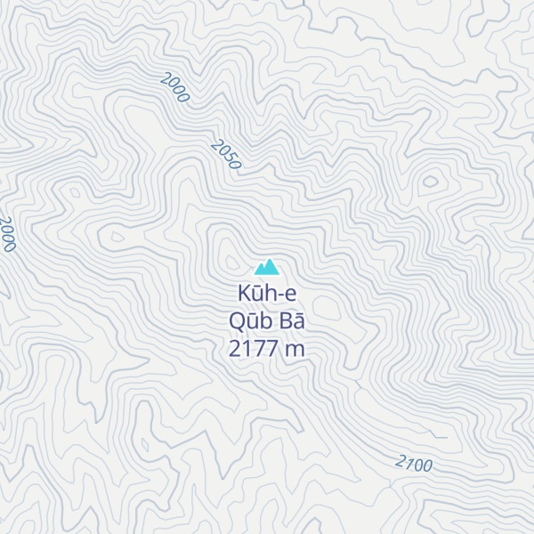 Map of Kūh-e Qūb Bā