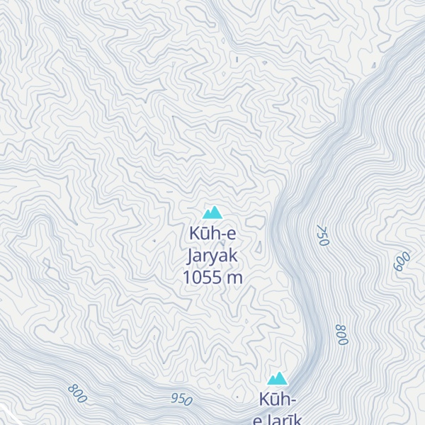 Map of Kūh-e Jaryak
