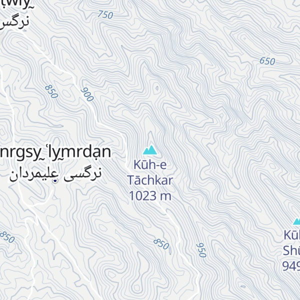Map of Kūh-e Tāchkar