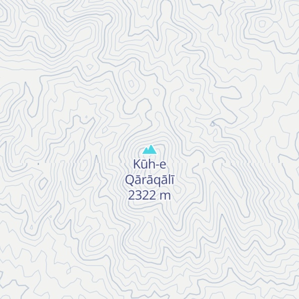 Map of Kūh-e Qārāqālī