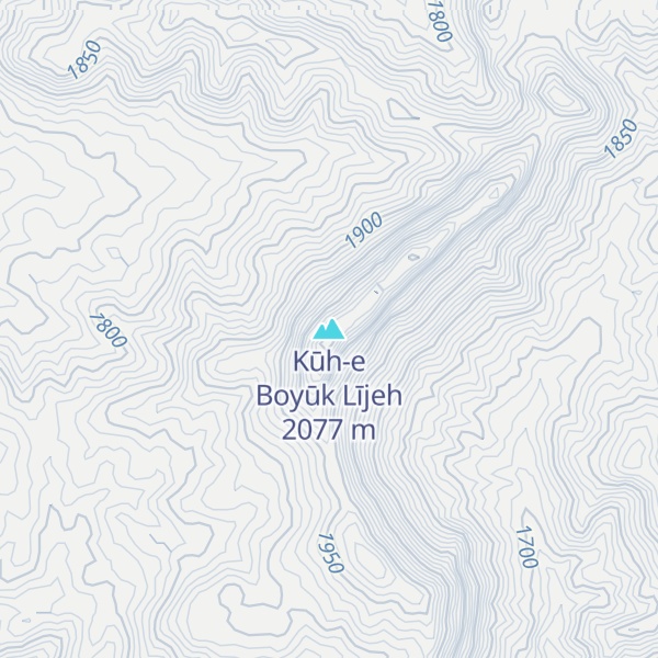 Map of Kūh-e Boyūk Lījeh