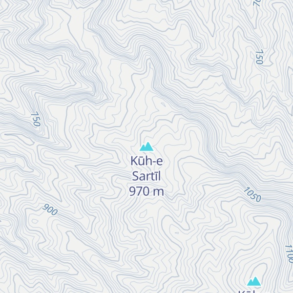 Map of Kūh-e Sartīl