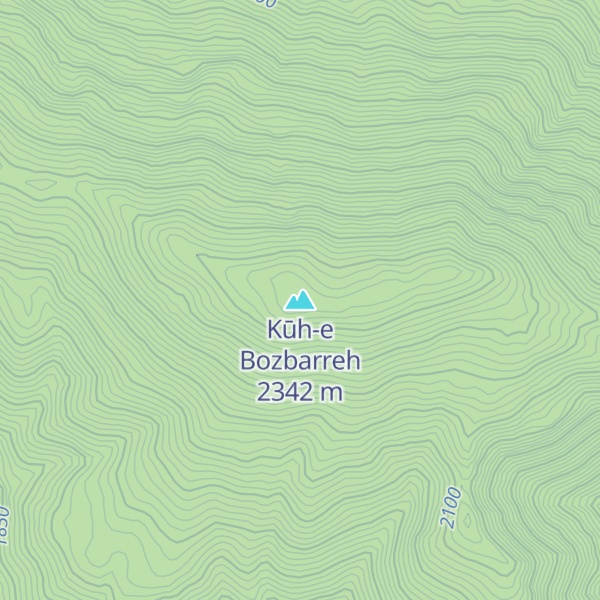 Map of Kūh-e Bozbarreh
