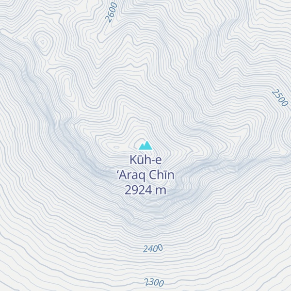 Map of Kūh-e ‘Araq Chīn