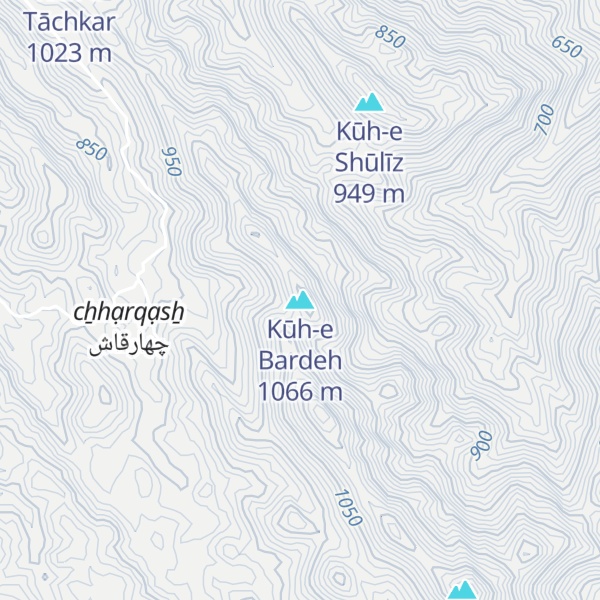 Map of Kūh-e Bardeh
