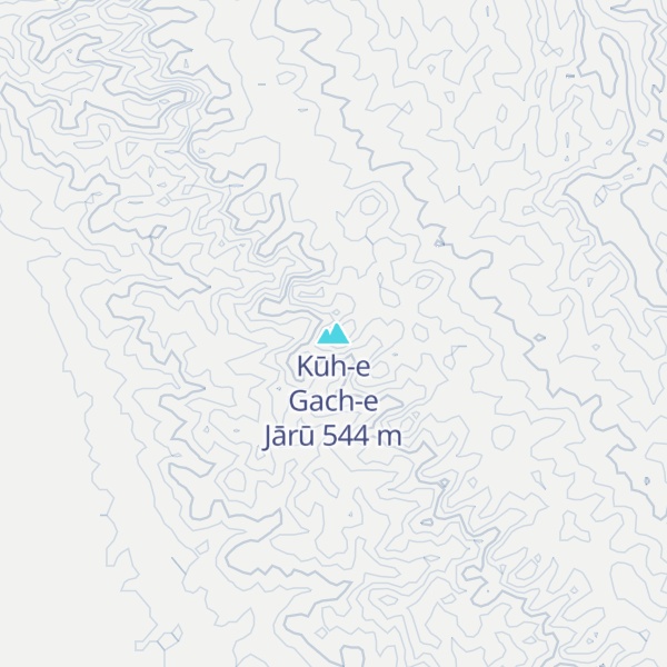Map of Kūh-e Gach-e Jārū