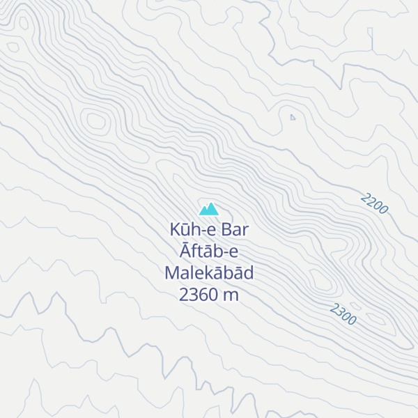 Map of Kūh-e Bar Āftāb-e Malekābād