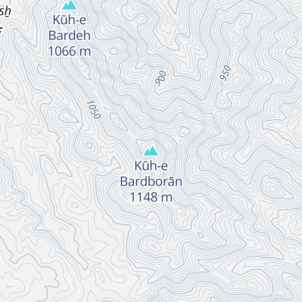 Map of Kūh-e Bardborān