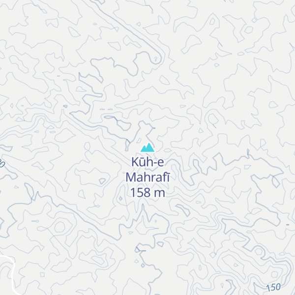 Map of Kūh-e Mahrafī