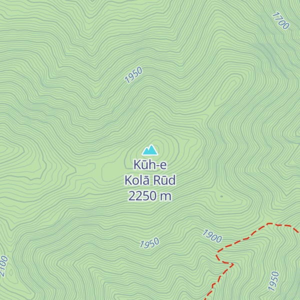 Map of Kūh-e Kolā Rūd