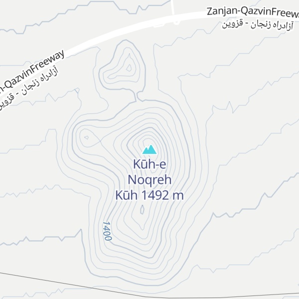 Map of Kūh-e Noqreh Kūh