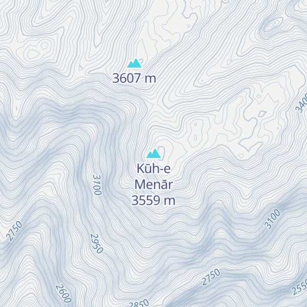 Map of Kūh-e Menār