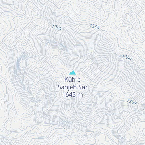 Map of Kūh-e Sanjeh Sar
