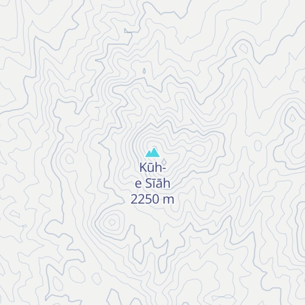 Map of Kūh-e Sīāh