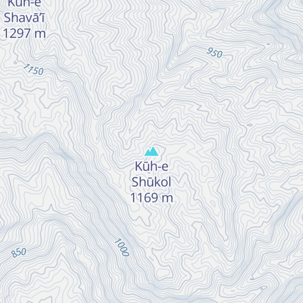 Map of Kūh-e Shūkol