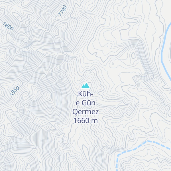 Map of Kūh-e Gūn Qermez