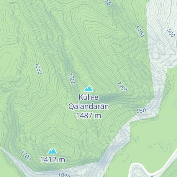 Map of Kūh-e Qalandarān