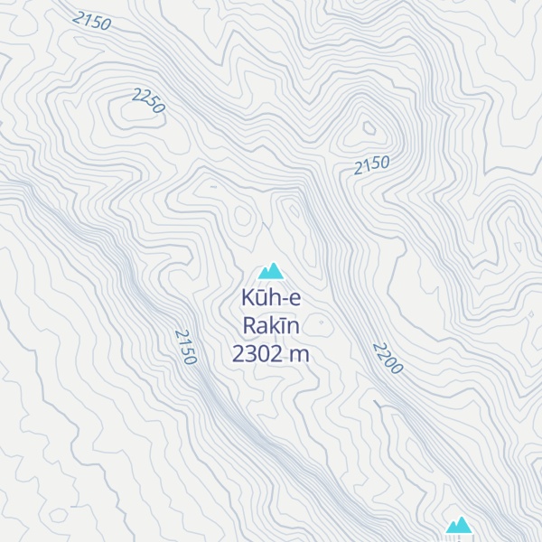 Map of Kūh-e Rakīn