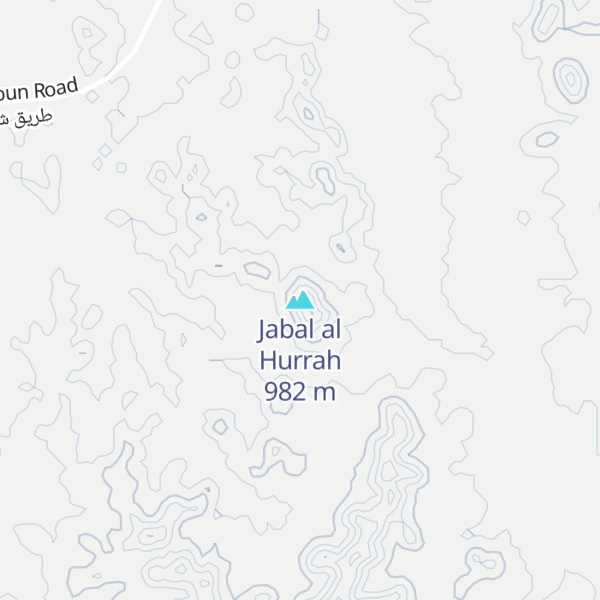 Map of Jabal al Hurrah