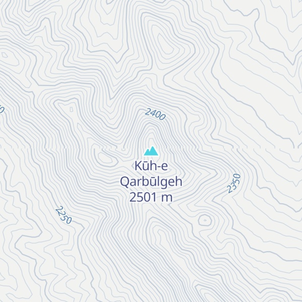 Map of Kūh-e Qarbūlgeh