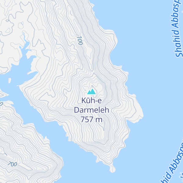 Map of Kūh-e Darmeleh