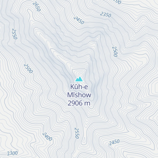 Map of Kūh-e Mīshow