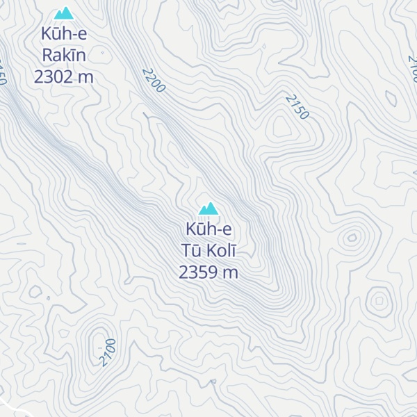 Map of Kūh-e Tū Kolī