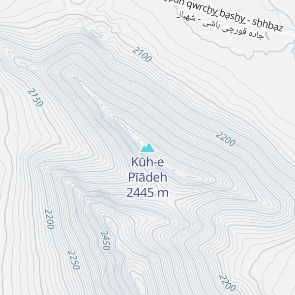 Map of Kūh-e Pīādeh