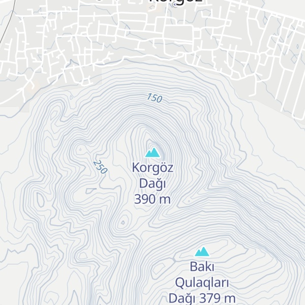 Map of Korgöz Dağı