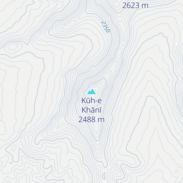 Map of Kūh-e Khānī