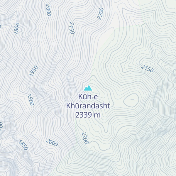 Map of Kūh-e Khūrandasht