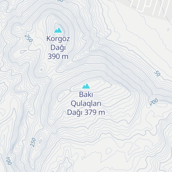 Map of Bakı Qulaqları Dağı