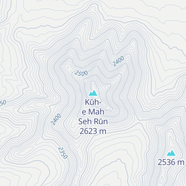 Map of Kūh-e Mah Seh Rūn