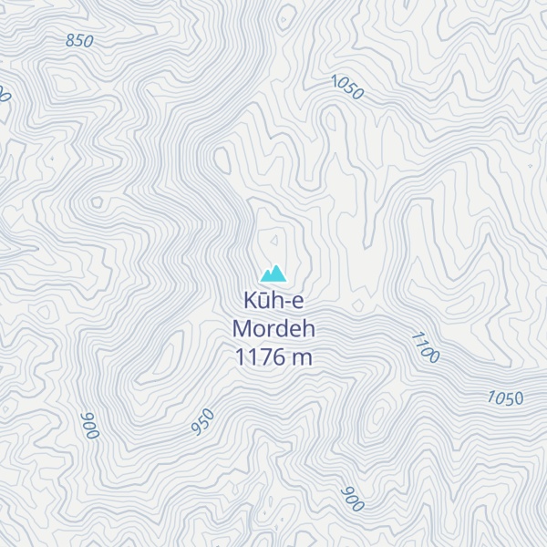 Map of Kūh-e Mordeh
