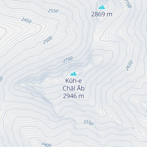 Map of Kūh-e Chāl Āb